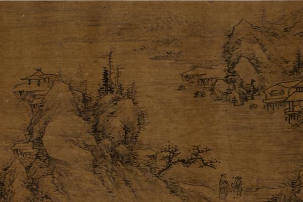 黃道周《山水卷》80 x 27 cm